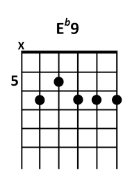 draw 3 - E♭9 Chord